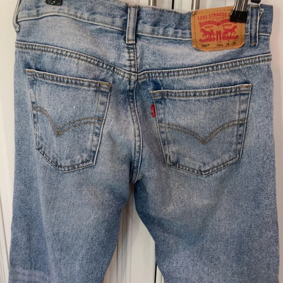 Levis 505 Junior Size 16 Regular W28 L28 Straight Leg - Picture 5 of 15